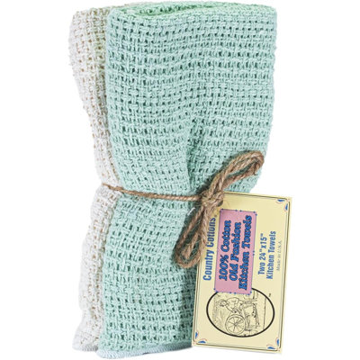 Serviettes de cuisine 100% coton Old Fashion