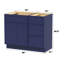 Base de meuble-lavabo simple 39 po seulement-96921379