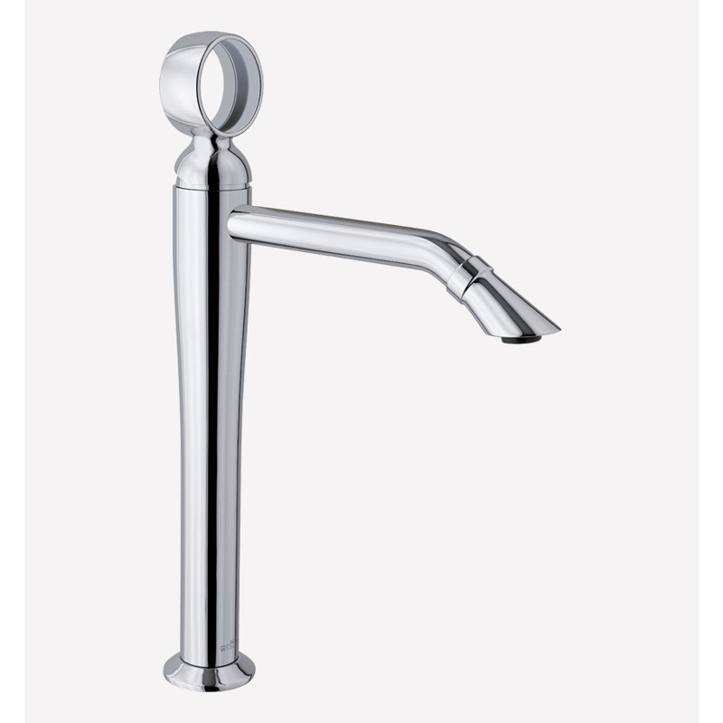 Opera Vessel Sink Bathroom Faucet with Drain Assembly, Polished Chrome