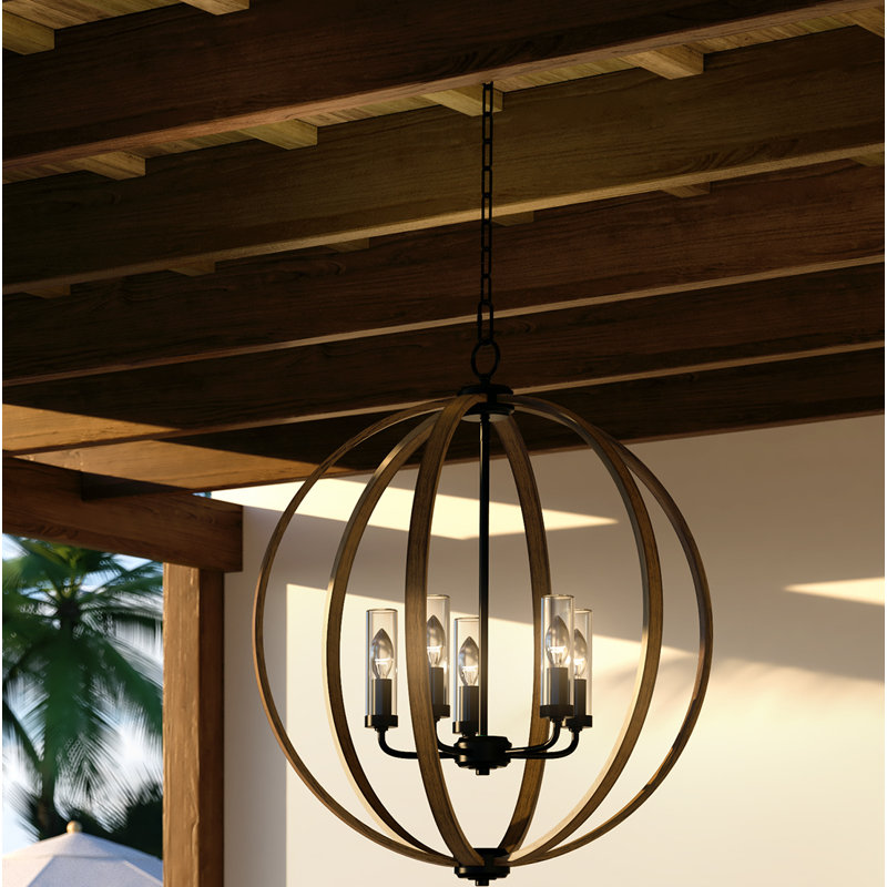 Lustre en globe 5 lumières Maxwell