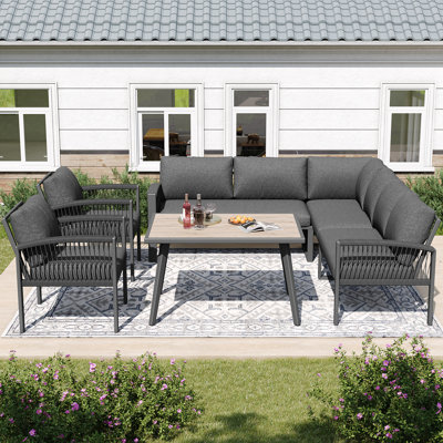8 - Person Modular Garden Sofa And Table