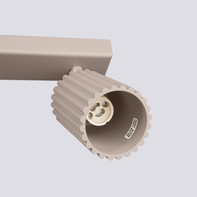Karbon Aluminium Flush Mount, Taupe