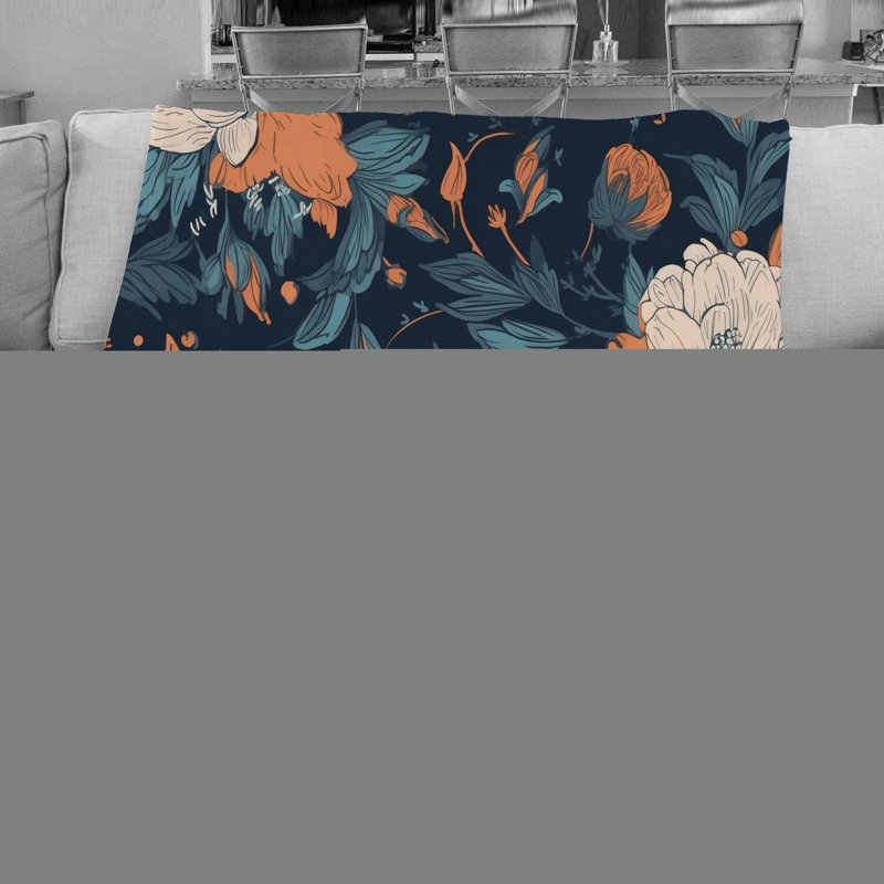 Couverture en molleton Botanical, L 68 po x L 80 po