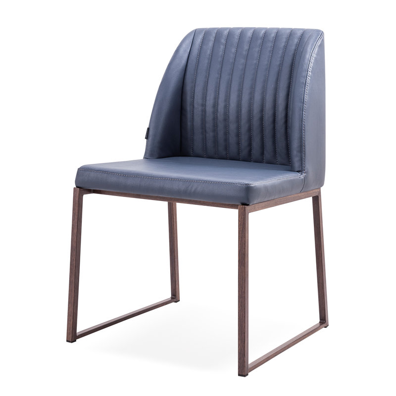 Chaise d'appoint Daphne, Marine / Brun