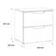 Mikynlee 50.4cm W Manufactured Wood Bedside Table