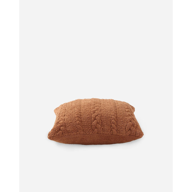 Braided Square Pillow Cover & Insert, Sienna