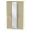 Yvette 3 Door Manufactured Wood Wardrobe-23704029-18860354