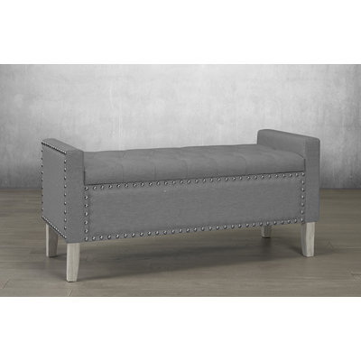 Banc de rangement rembourré Kingsley