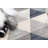 2’ X 6’ Navy Blue Geometric Diamond Area Rug