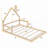 Wood Floor Bed With House-Shaped Headboard-1505958865-1505958867
