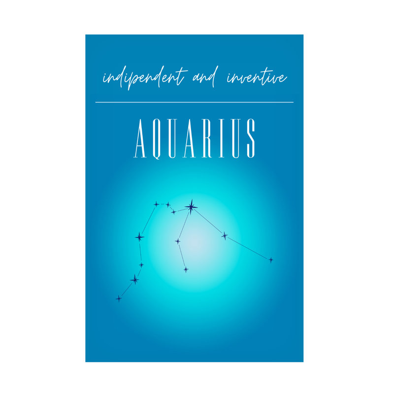 Impression sur toile Amelie Aquarius Zodiac