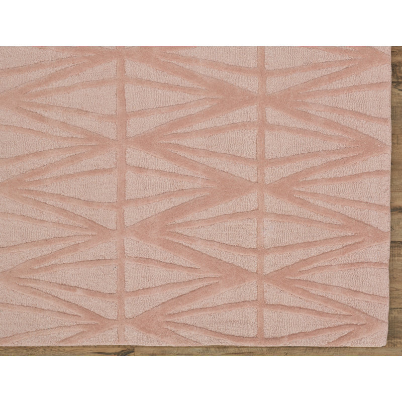 Wool Geometric Indoor Rug, Runner 2'6" x 8'