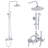 9999-ORB Rain Shower System Set 2 Knobs Mixing 8 Inch Round Rainfall Shower Head With Handheld Spray Bathroom Shower Faucet-104979297