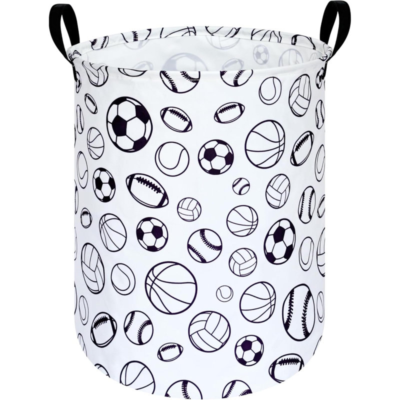 Round Laundry Gift Basket Storage Hamper Clothes Storage Organizer Bins Shelf Basket With Handles For Room Decor
