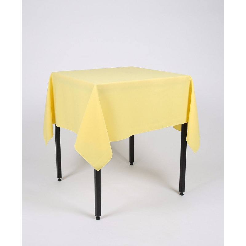 Blondine Tablecloth, 147cm W x 147cm L, Lemon