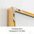 Full-Length Mirror With Stand  Gold Wall-Mounted Floor Mirror, Metal Frame, Tempered Glass For Living Room  Bedroom-1205571101