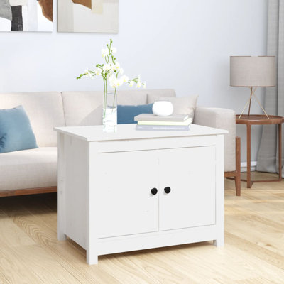 Kittell Solid Wood Four Leg Coffee Table with Storage