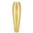 DOME 28" Solid Gold Gilded Glass Oval Vase