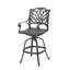 Tabouret pivotant en fonte d'aluminium