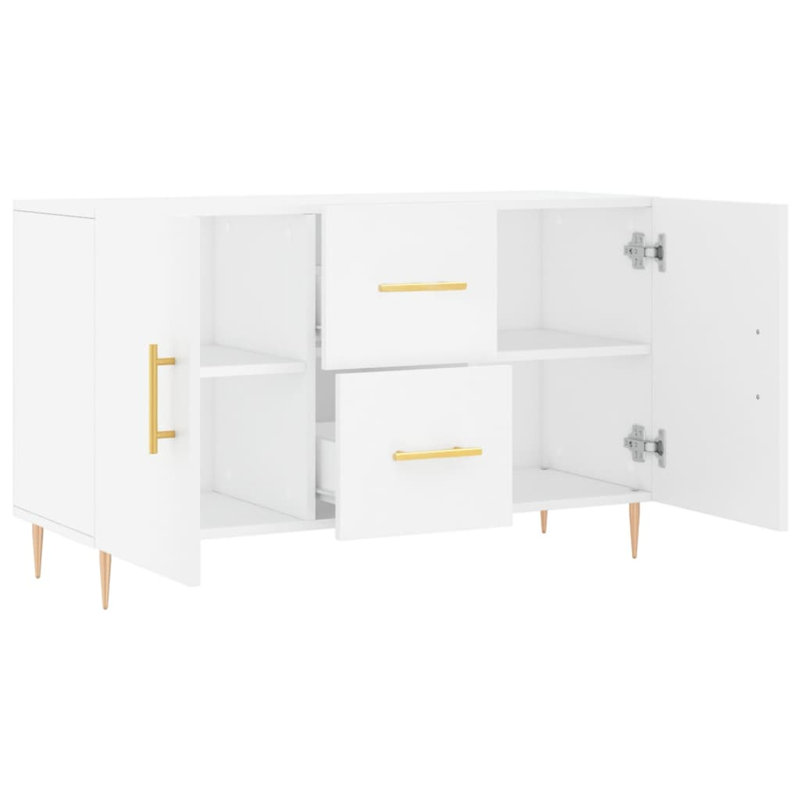 Margelene 100 Wide 2 Drawer, White