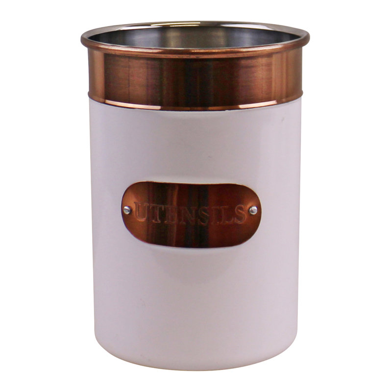 Stainless Steel Round Utensil Crock