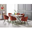 Goddard Mordern Tub Dining Chairs- Upholstered in Velvet, Cushion Padded With Metal Legs- Armchair Room Kitchen Living Room -1406054195-1475349531
