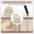 22.24in Mid-Century Modern Dining Chair with Ruffle Skirt - Upholstered Armchair for Bedroom/Living Room/Small Spaces