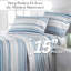 Ensemble de draps en microfibre Coastal Stripes Collection-1430650484-1430650488