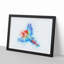 Parrot in Flight in Abstract - Framed Print-55577967-55577969