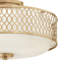 3-Light 15" Semi Flush Mount