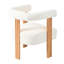 Fauteuil d'appoint blanc avec accoudoirs et pieds en velours blanc