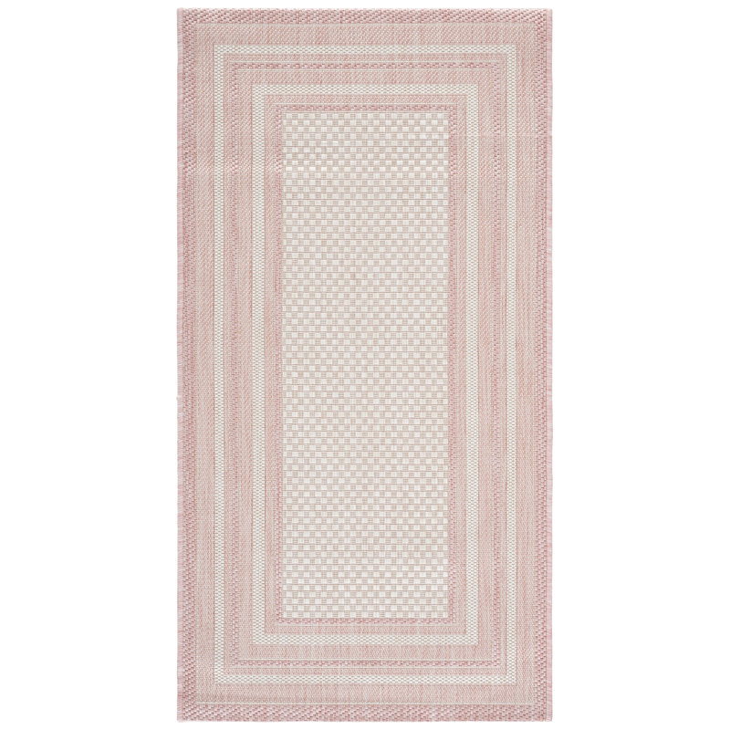 Courtyard Performance Geometric Indoor/Outdoor Area Rug, 2'-7" X 5'-0" Rectangle