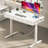 Electric Standing Desk With 3-tier Spacious Fabric Drawers, Height Adjustable Desk With Recessed Power Outlets, Sit Stand Table With Hidden Cable Management Tray-494546545