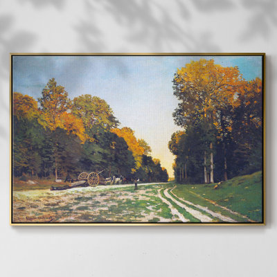 " The Road From Chailly To Fontainebleau By Monet "