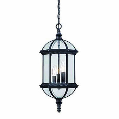 Lanterne suspendue trois lumières en aluminium coulé