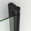Porte de baignoire en verre trempé sans cadre avec revêtement facile à nettoyer et porte pivotante l 35 po x H 55 po-92279348