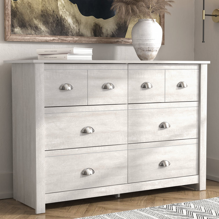 Bhure 6 Drawer 46.45'' W Double Dresser