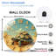 Horloge murale en verre 12 po