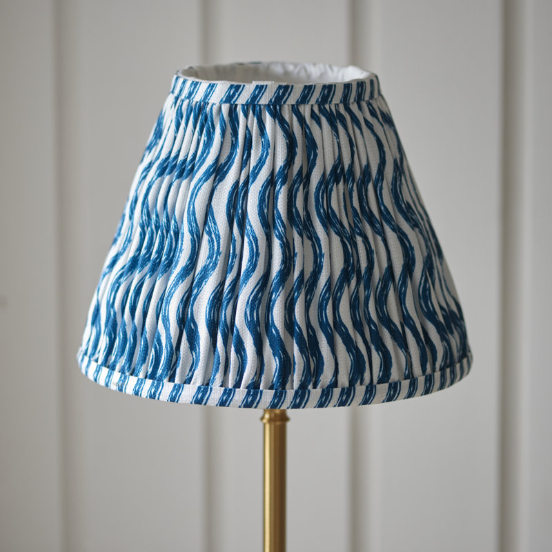 140cm Brushed LED Traditional Floor Lamp, Blue
