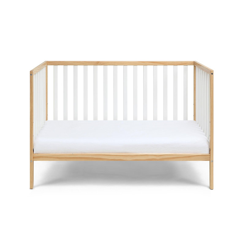 Deux Remi Island Crib, Natural/White