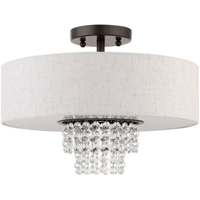 Trexlertown Fabric Semi Flush Mount