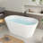 54'' x 29'' Freestanding Soaking Acrylic Bathtub-81515705