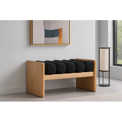 Banc en bois Boucle