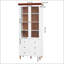 Armoire de rangement blanche en panneau de fibres à densité moyenne