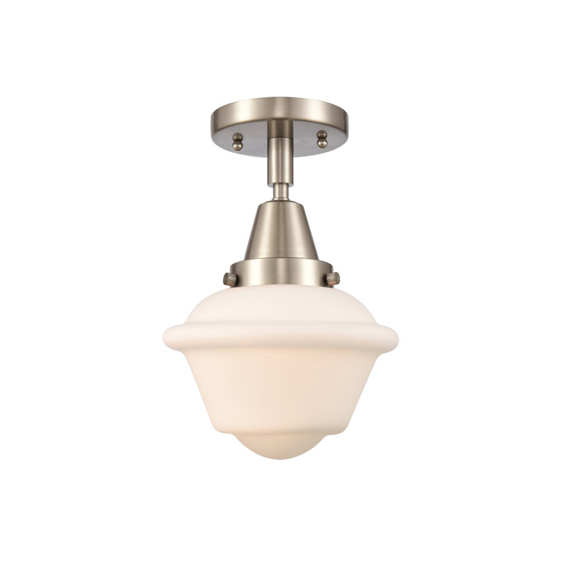 Plafonnier encastré Grourke, Nickel satiné brossé, Blanc mat