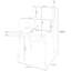 Essex Height Adjustable Commode Chair Grey