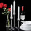 Crystal 3 Piece Crystal Tabletop Candlestick Set