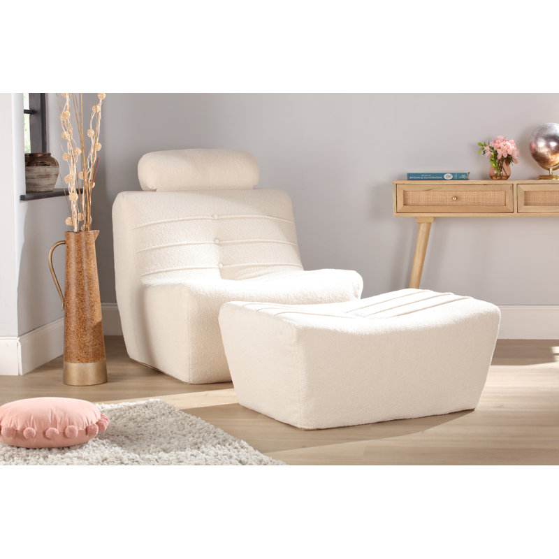 Suvetha Upholstered Accent Chair, White
