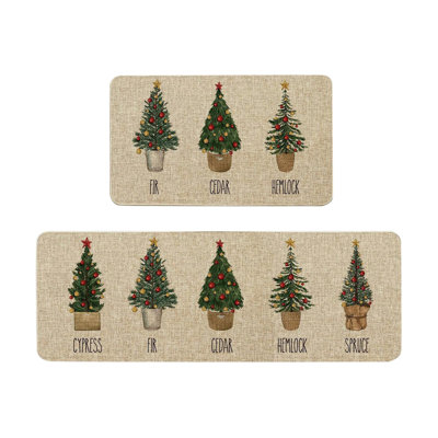  Tapis de cuisine pour la maison Tapis de Noël