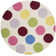 Krystyna Polka Dots Handmade Tufted Wool/Cotton Ivory Area Rug